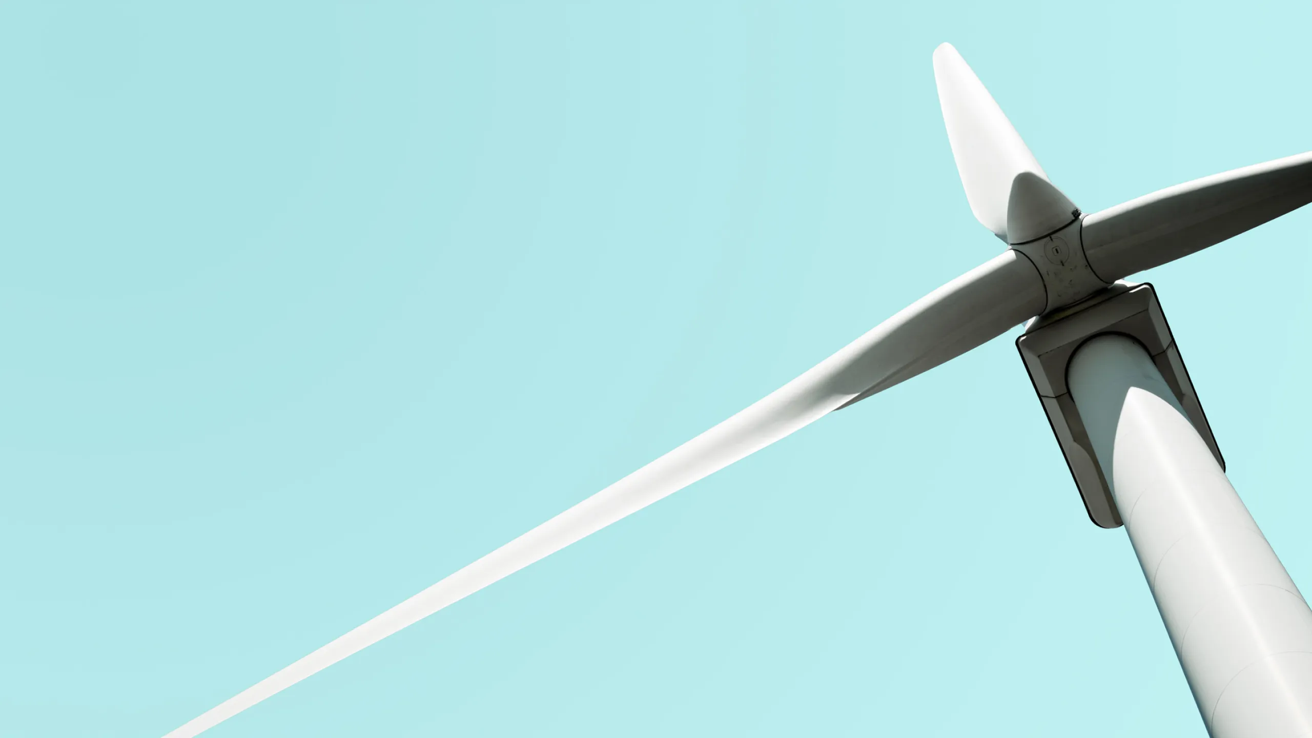 wind turbine as viewed from directly below