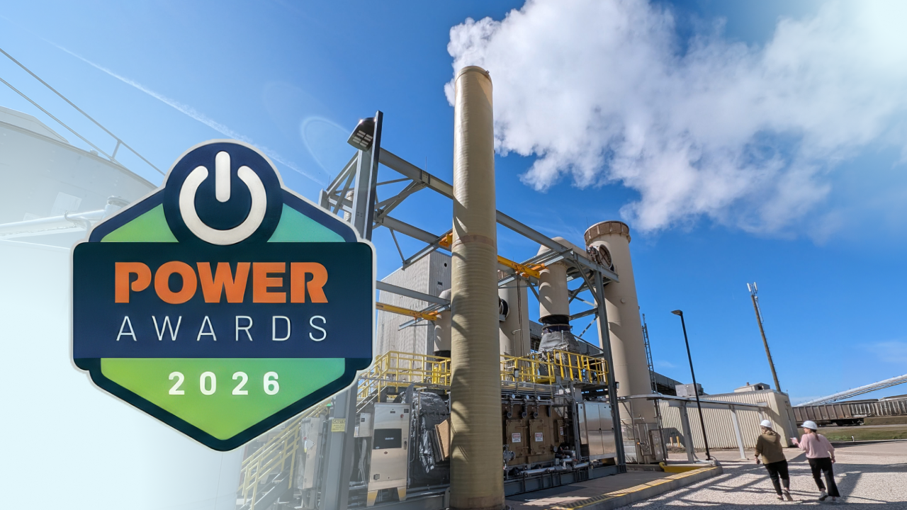 2026 Power Awards logo with WA Parish Generation Station in the background