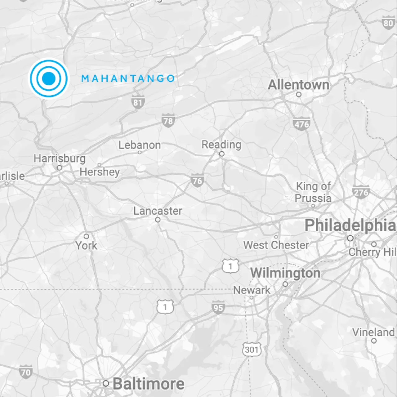 map-close-up-mahantango-pennsylvania
