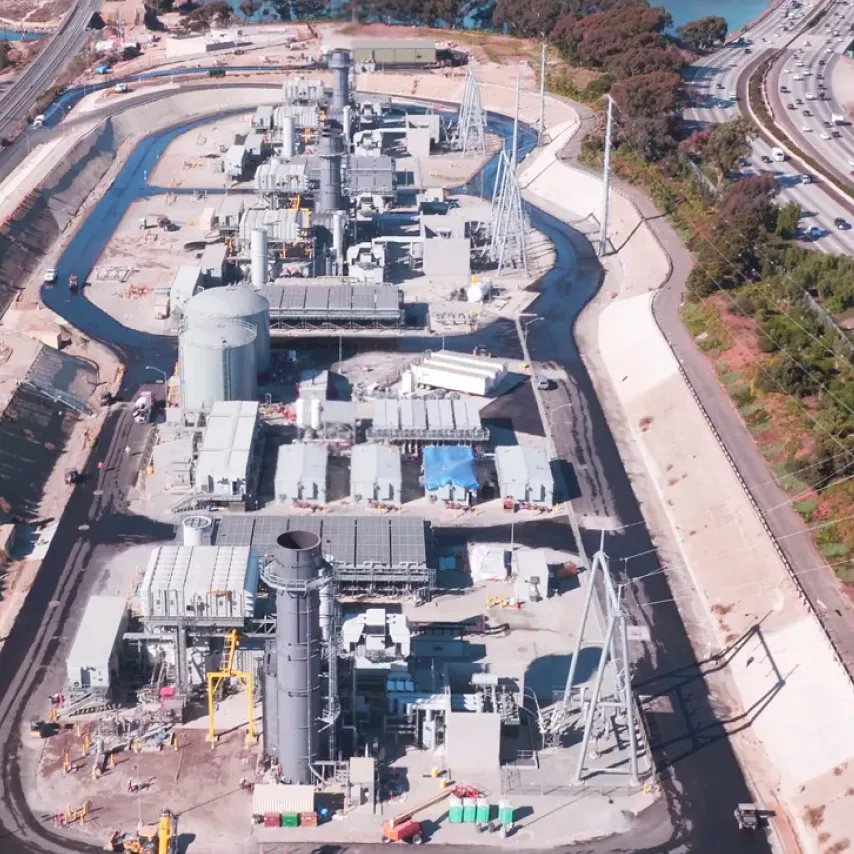 arial view of Carslbad Power Station.