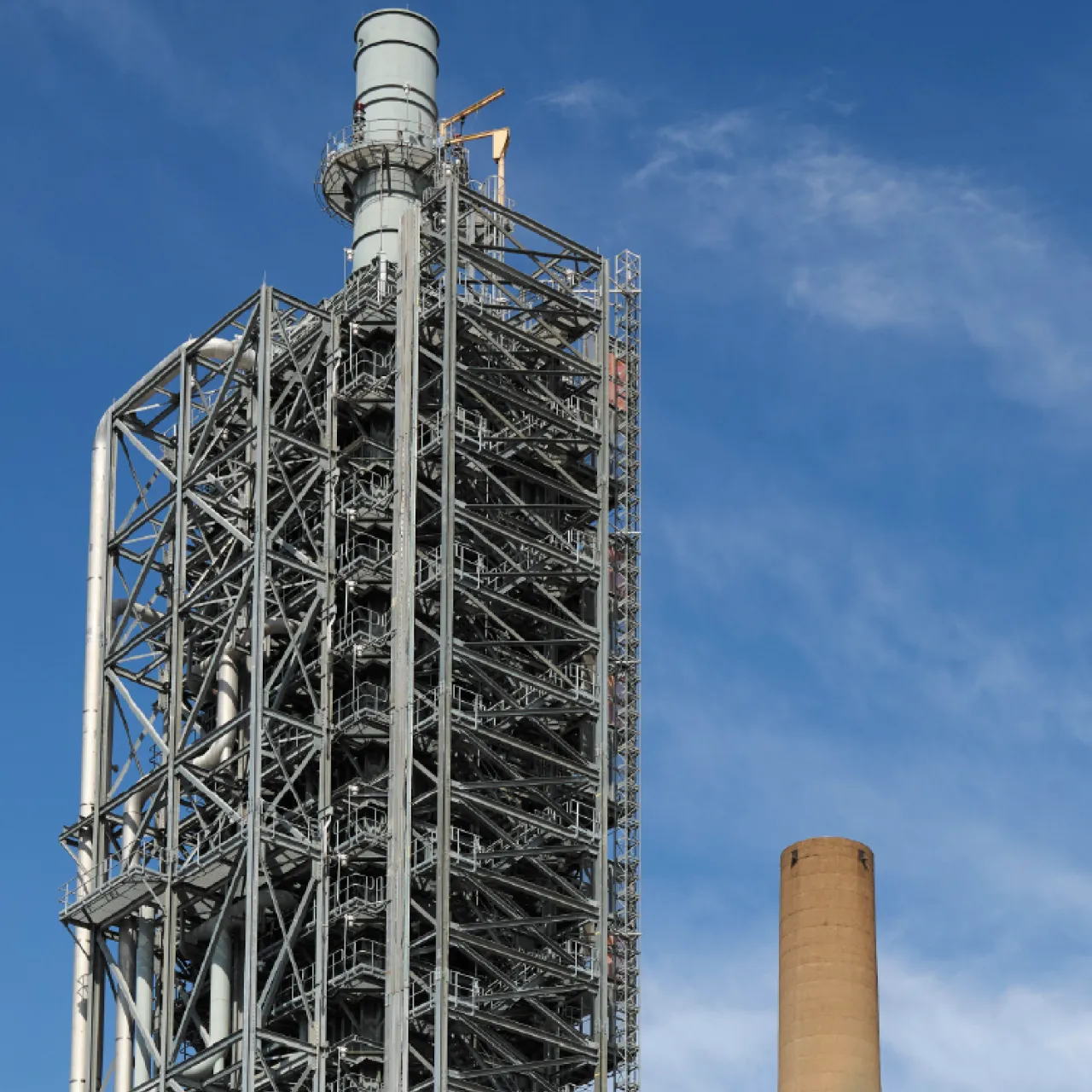 petra-nova-plant-tower-with-scaffolding-framework